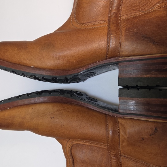 Frye Campus Work Brown 14"tall Heeled Boots with Sherpa Lining 9M - Picture 13 of 16